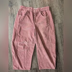 We The Free Osaka Mid-rise Mauve Corduroy Pants. Size 31